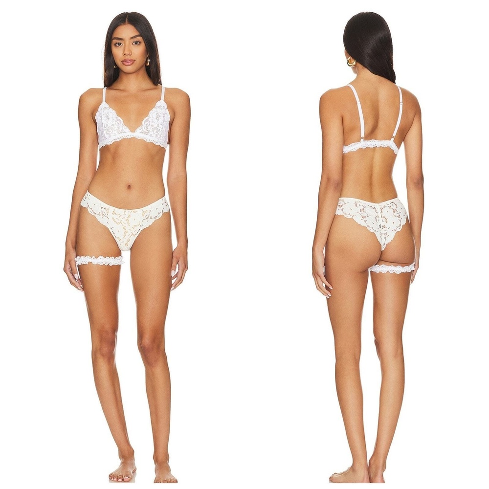 Hah Revolve Lingerie Bra Garter S Lace Wedding Romantic Bridal Sexy White Chi